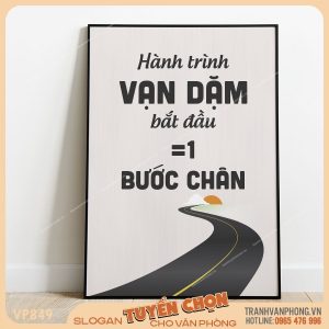 Tranh động lực slogan trang trí - VP849