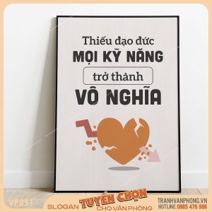 Tranh động lực slogan trang trí - VP851
