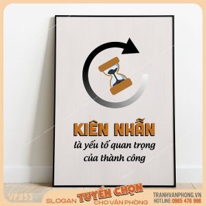 Tranh động lực slogan trang trí - VP853