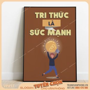 Tranh động lực slogan trang trí - VP857