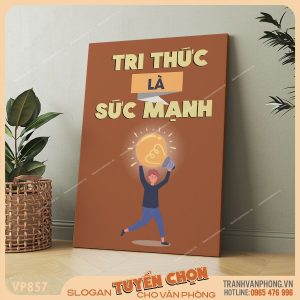 Tranh động lực slogan trang trí - VP857 3 Tranh động lực slogan trang trí - VP857 - Ảnh 2