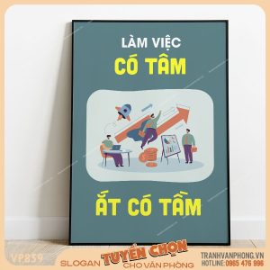 Tranh động lực slogan trang trí - VP859