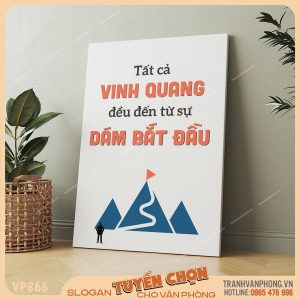 Tranh động lực slogan trang trí - VP866 3 Tranh động lực slogan trang trí - VP866 - Ảnh 2