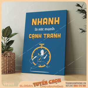 Tranh động lực slogan trang trí - VP869 3 Tranh động lực slogan trang trí - VP869 - Ảnh 2