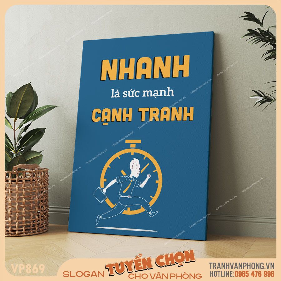 Tranh động lực slogan trang trí - VP869 2 Tranh động lực slogan trang trí - VP869 - Ảnh 2