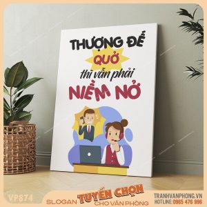 Tranh động lực slogan trang trí - VP874 3 Tranh động lực slogan trang trí - VP874 - Ảnh 2