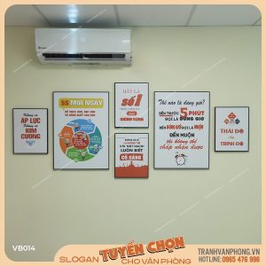 Bộ 6 tranh động lực văn phòng  - VB014