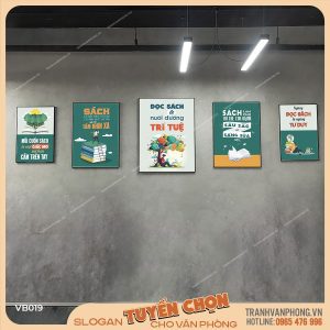 Bộ 5 tranh động lực cho lớp học - VB019
