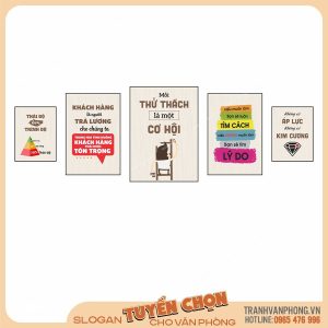 Bộ 5 tranh động lực văn phòng - VB023 5 Bộ 5 tranh động lực văn phòng - VB023 - Ảnh 2