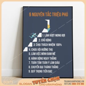 Tranh động lực slogan trang trí – VP875