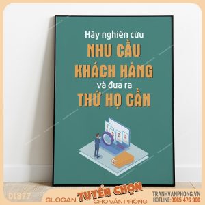 Tranh động lực slogan trang trí – VP877