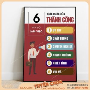 Tranh động lực slogan trang trí – VP883