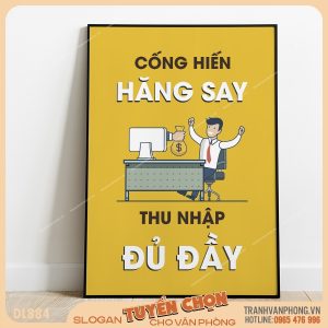 Tranh động lực slogan trang trí – VP884