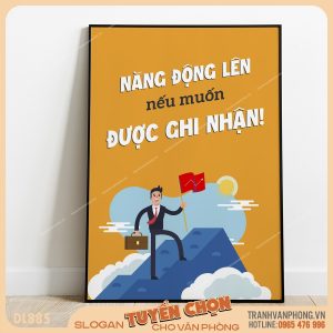 Tranh động lực slogan trang trí – VP885