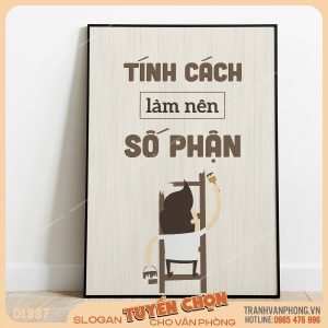Tranh động lực slogan trang trí – VP887
