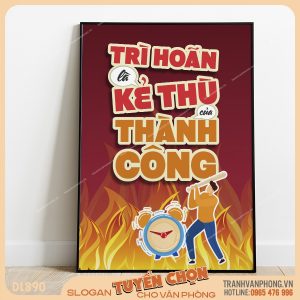 Tranh động lực slogan trang trí – VP890