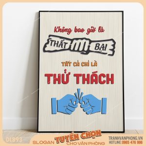 Tranh động lực slogan trang trí – VP893