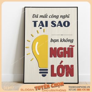 Tranh động lực slogan trang trí – VP897