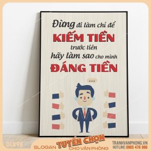 Tranh động lực slogan trang trí – VP898