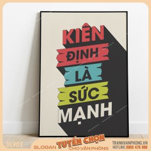 Tranh động lực slogan trang trí – VP902