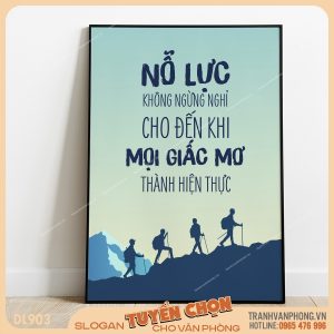 Tranh động lực slogan trang trí – VP903