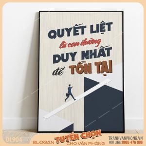 Tranh động lực slogan trang trí – VP904