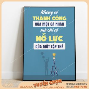 Tranh động lực slogan trang trí – VP908