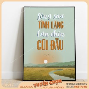 Tranh động lực slogan trang trí – VP912