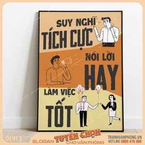 Tranh động lực slogan trang trí – VP913
