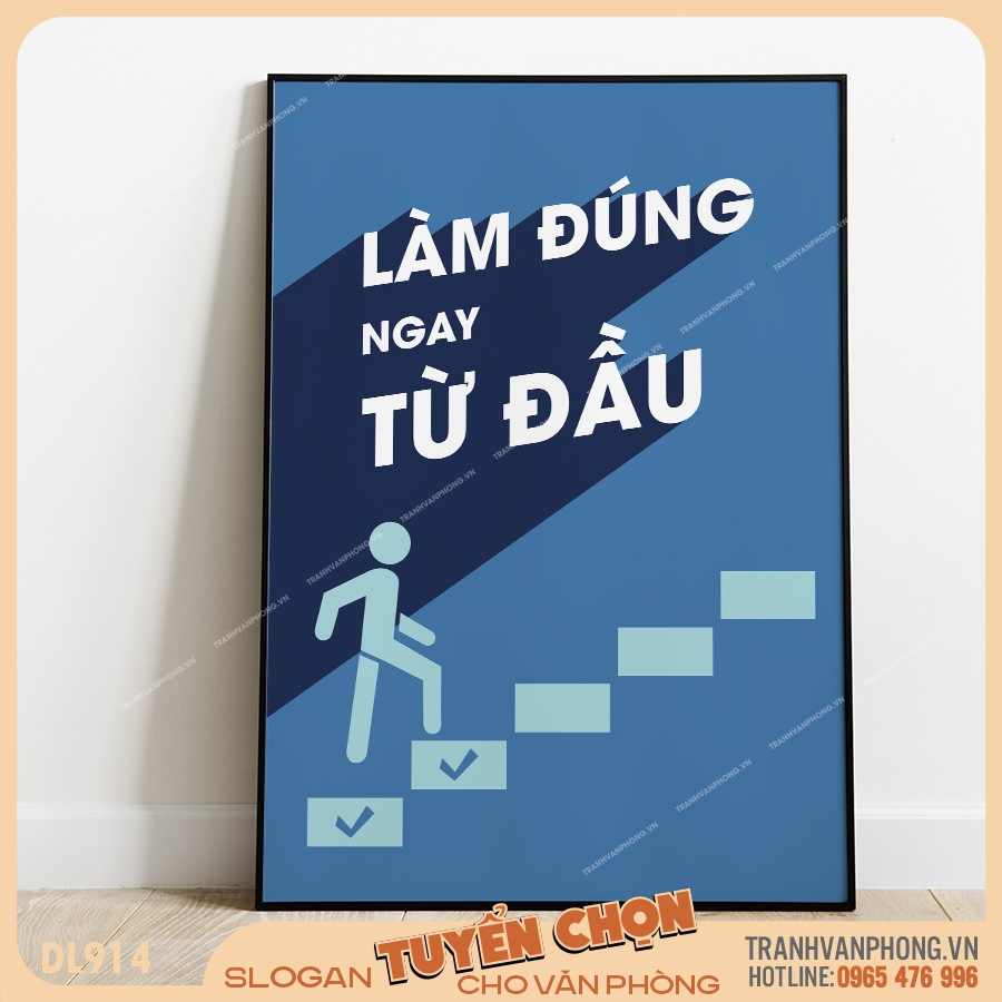 Tranh động lực slogan trang trí – VP914 1 Tranh động lực slogan trang trí – VP914