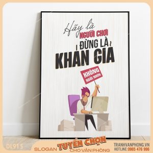 Tranh động lực slogan trang trí – VP915