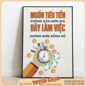 Tranh động lực slogan trang trí – VP919