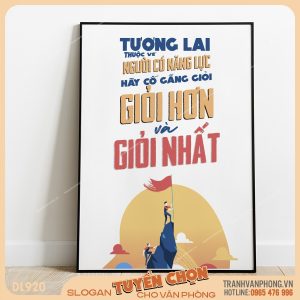 Tranh động lực slogan trang trí – VP920