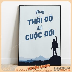 Tranh động lực slogan trang trí – VP925