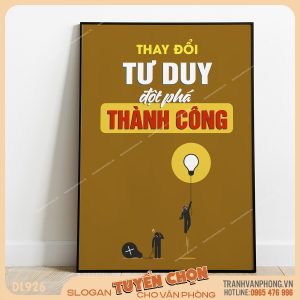 Tranh động lực slogan trang trí – VP926