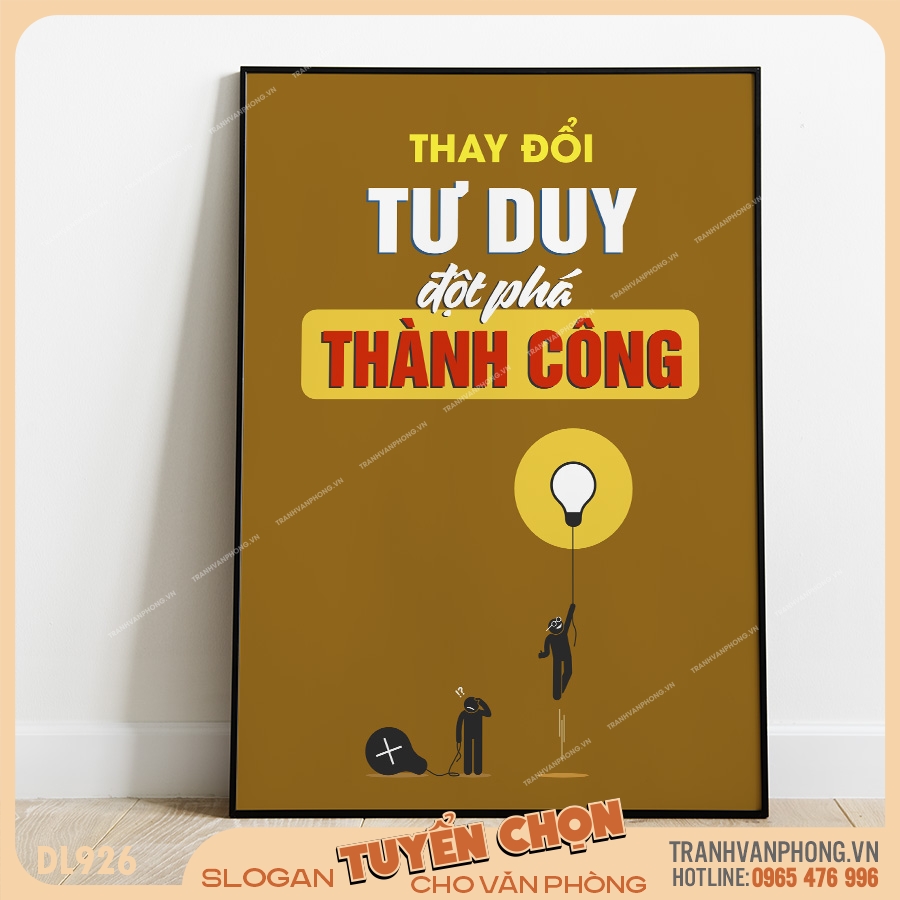 Tranh động lực slogan trang trí – VP926 1 Tranh động lực slogan trang trí – VP926