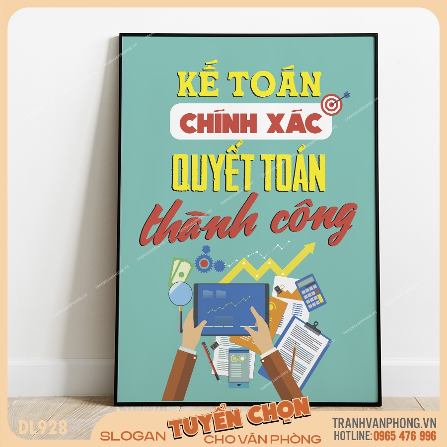 Tranh động lực slogan trang trí – VP928 1 Tranh động lực slogan trang trí – VP928