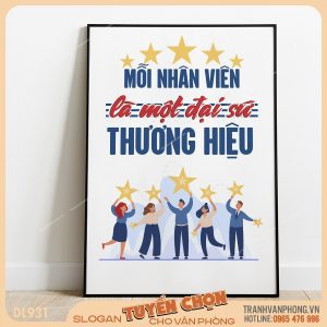 Tranh động lực slogan trang trí – VP931