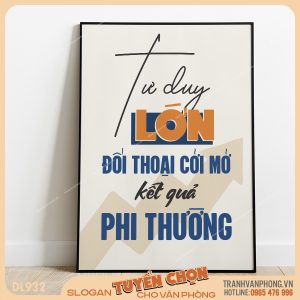 Tranh động lực slogan trang trí – VP932