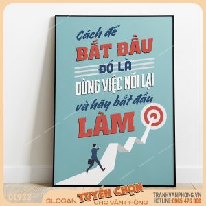 Tranh động lực slogan trang trí – VP933