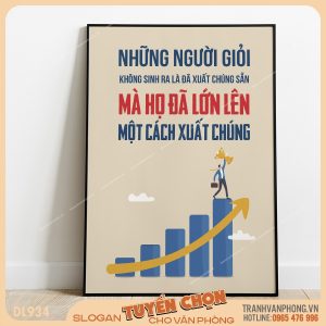 Tranh động lực slogan trang trí – VP934