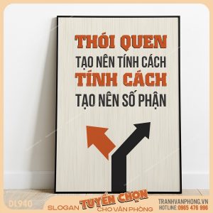 Tranh động lực slogan trang trí – VP940