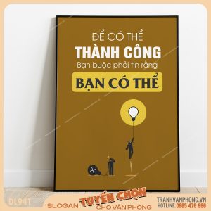 Tranh động lực slogan trang trí – VP941
