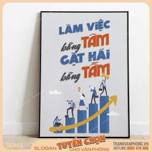 Tranh động lực slogan trang trí – VP944