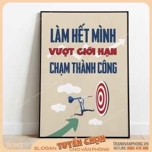 Tranh động lực slogan trang trí – VP945