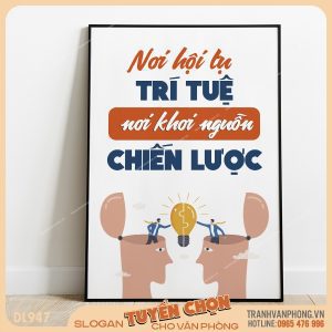 Tranh động lực slogan trang trí – VP947