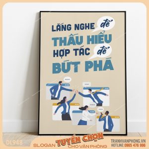 Tranh động lực slogan trang trí – VP948