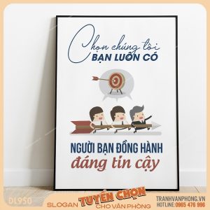 Tranh động lực slogan trang trí – VP950