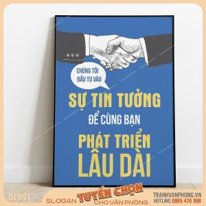 Tranh động lực slogan trang trí – VP951