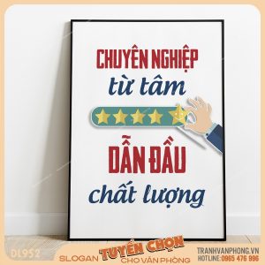 Tranh động lực slogan trang trí – VP952